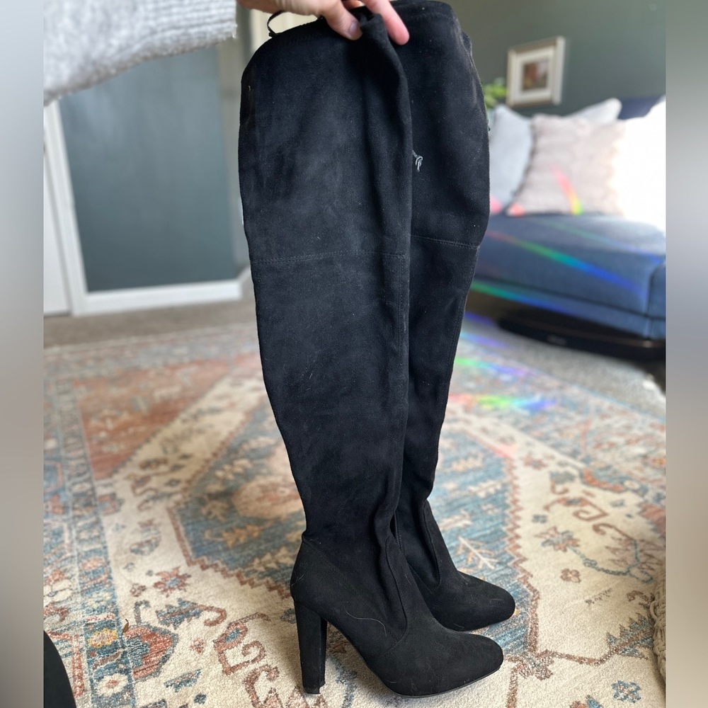 Thigh High Suede Boots